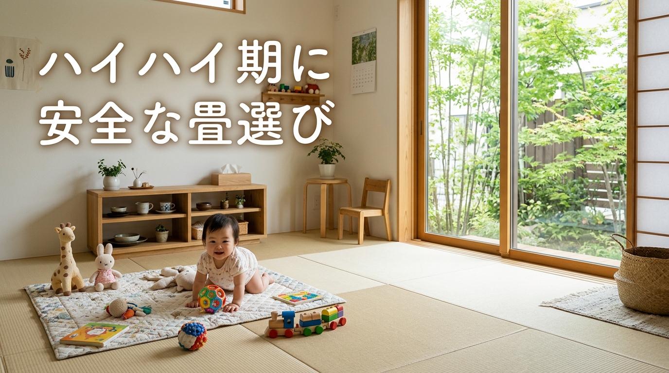ハイハイ期に安全な畳選び