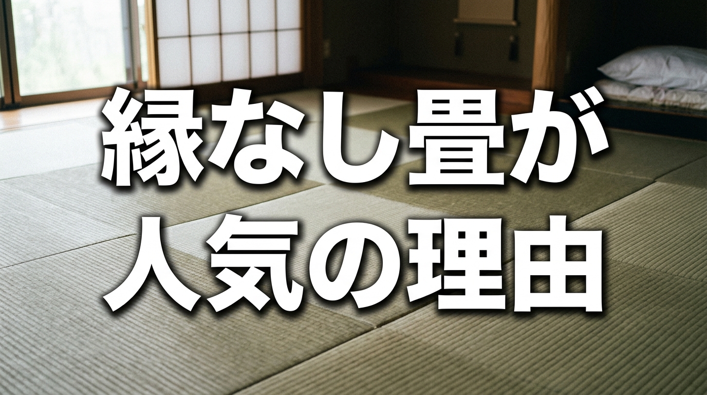 縁なし畳が人気の理由