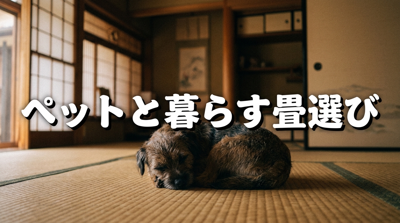 ペットと暮らす畳の選び方