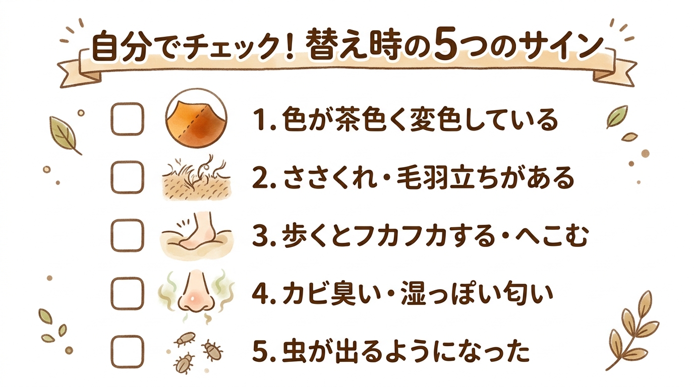 替え時の5つのサイン